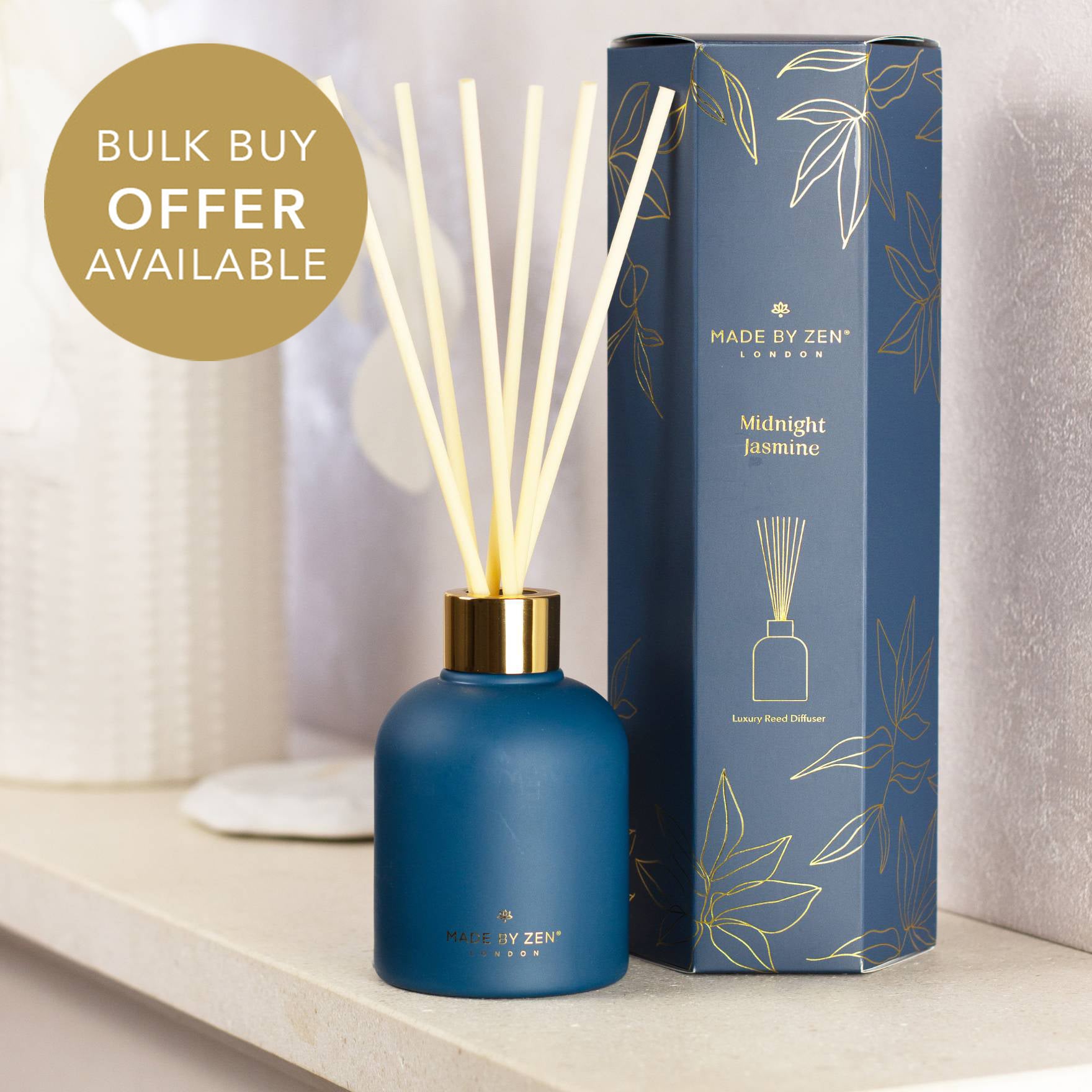 Made by Zen | Midnight Jasmine Aura Reed Diffuser – Made By Zen