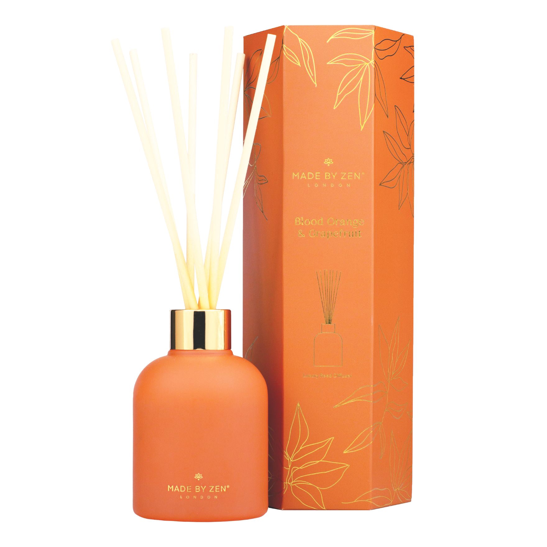 Made by Zen | Blood Orange & Grapefruit Aura Reed Diffuser – Made