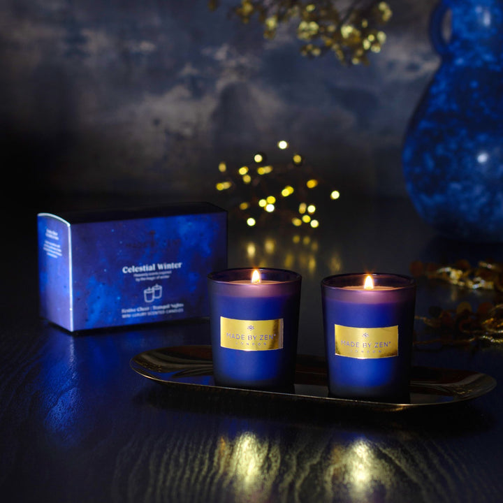 Celestial Winter Candle Set