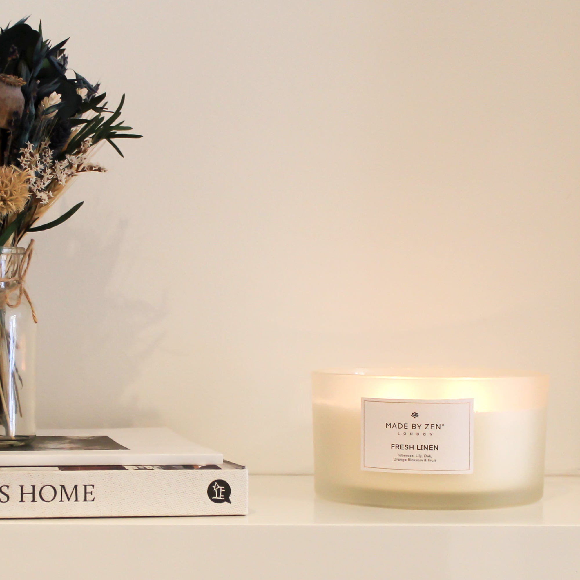 Made by Zen | Fresh Linen Signature Candle – Made By Zen