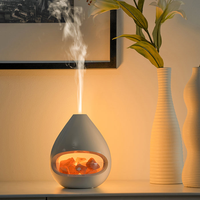 Lomi asana himalayan salt on sale lamp and aroma diffuser