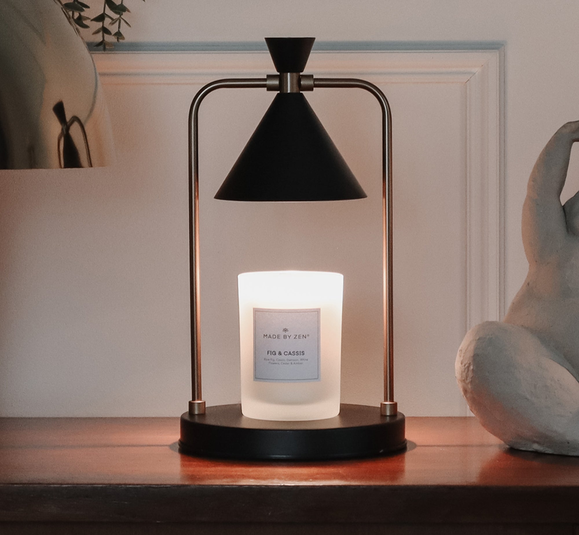 Made by Zen Scentra Black Candle Warmer Lamp Made By Zen